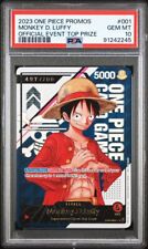 2023 One Piece Promos 001 Serial Monkey D. Luffy Official Event Top Prize PSA 10 picture