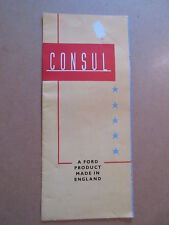 vintage CONSUL FORD PRODUCT MADE IN ENGLAND BROCHURE picture