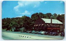 SCOTRUN, PA~ Roadside RHODES HOTEL & COFFEE SHOP c1940s, 50s Cars Postcard picture