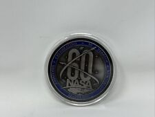 NASA 60th Anniversary Shuttle Flown Metal Commemorative Edition Coin 1958-2018 picture