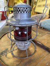 Vtg Pennsylvania Railroad Lantern  PRR NY  Armspear MFG Co Oil Lamp Red “1925” picture