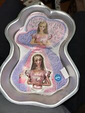 2002 Wilton BARBIE 14” Cake Pan 2105-8910 Complete w/ Instruction & Topper picture