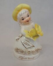 Vintage Napco March Birthday Daffodil Flower Girl Ceramic Figurine  picture
