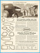 1918 Wm R Johnston Mfg Co Ad Chicago IL Antique Open Car Curtain Glass Window picture