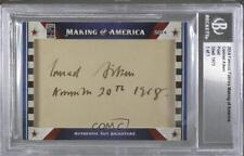 2014 Famous Fabrics Making of America 1/1 Conrad Aiken Auto 0af picture