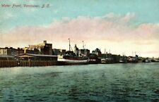 Vintage Postcard - B212 Water Front, Vancouver, B.C., Unposted, Early 1900's picture