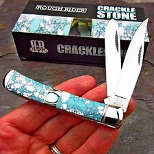 Rough Rider Crackle Stone Series 2 Blade Trapper Traditional Folding Knife NEW picture