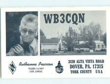 Pre-1980 RADIO CARD - Dover - Near Shiloh & North West York PA AH2580 picture