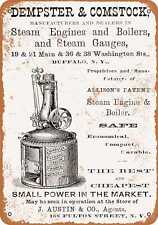 Metal Sign - 1875 Dempster & Comstock Steam Engines -- Vintage Look picture