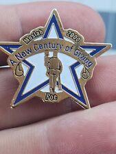 Vtg 2000 Mosiah Poe Enamel Pin A New Century Of Giving Pinback Gold picture