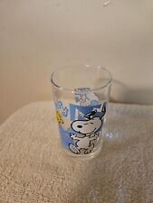 Vintage Peanuts Snoopy Woodstock Glass picture