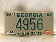Vintage 1983 Georgia Vanity License Plate “4956” picture
