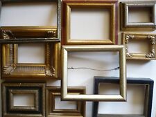 GROUP OF 12 VINTAGE SMALL FRAMES, MINIATURE, FITS 2x3in & More , LOT USED FRAMES picture