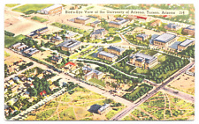 Postcard Bird's Eye View of the University of Arizona Tucson AZ Tichnor Bros picture