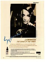 Sebastian Laminates Shine of the Times Haircare Vintage 1988 Print Advertisement picture
