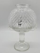 Partylite Clear Tea Light Fairy Lamp Diamond Pineapple Fan 2-piece Candle Holder picture