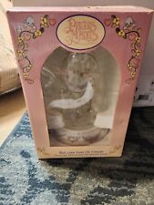 Vintage Precious Moments Clock “But Love Goes On Forever nib picture