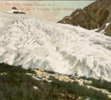 Vintage Postcard The Great Glacier B. C. On line of Canadian Pacific Railway picture