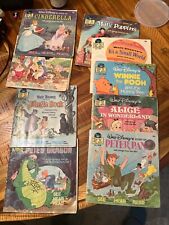 Lot of 9 Vintage Walt Disney Disneyland Read Along Books And Records 33 1/3 RPM picture