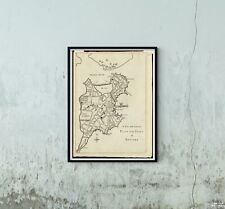 1775 Map of Boston | Vintage Boston Massachusetts Map Reproduction | Vintage Bos picture