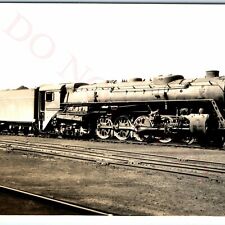 1937 Bensenville, ILL Milwaukee Road 215 Locomotive RPPC Photo CMStP Railway A49 picture