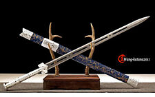 41''Chinese Han Dynasty Jian Long Groove Carbon Steel Double Edge Straight Sword picture