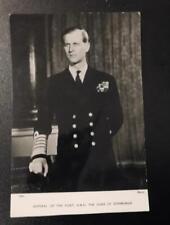 Mint England Royalty Postcard RPPC Admiral of the Fleet HRH Duke of Edinburgh picture