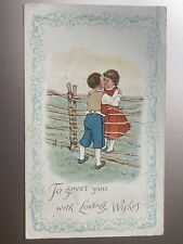 1908 Used Postcard “To Greet You With Loving Wishes” picture