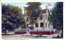 Abraham Lincoln's Home Springfield Illinois Vintage White Border Post Card picture