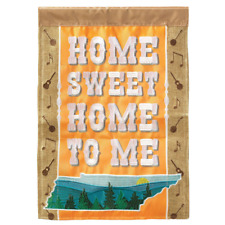 Home Sweet Home Tennessee Flag Applique Garden Flag 13x18 picture