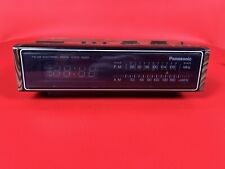 VINTAGE Panasonic Wood Grain Digital AM FM Radio Alarm Clock RC-6115 Tested picture