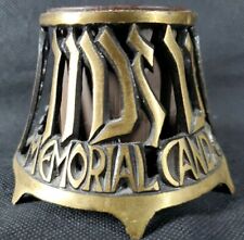 Israel Brass Oppenheim Memorial Candle Holder W/ Incert Complete Set VTG  picture