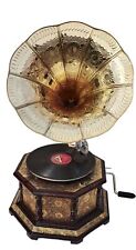 Nautical Gramophone Phonograph Antique Vintage Gramophone Handmade Working Gift picture