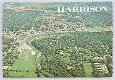 Aerial View Of Harrison Arkansas In The Ozarks~Dexter Press~Continental Postcard picture