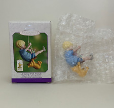 Swing with Friends - 2000 Hallmark Ornament - Classic Pooh Collection - NEW picture