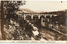 Hangman Creek High Bridge-Spokane, Washington WA-antique rppc postcard picture