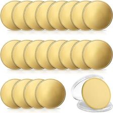 20pcs Gold Plated Blank Challenge Coin Laser Engravable Pattern for DIY Crafts picture