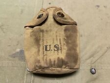 ORIGINAL WWI WWII US ARMY M1910 CANTEEN CARRIER COVER-DATED:1918 picture