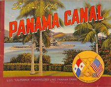 c1941 Panama Canal Souvenir Book Curt Teich CPB2 picture