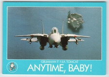 Continental Postcard F-14A Tomcat Over the USS America picture