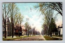 Cortland NY-New York, Panoramic Resident Area Tompkins Street Vintage Postcard picture