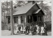 1900 African American School House PHOTO Black Children Teacher Segregation picture