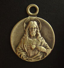 Vintage Sacred Heart of Jesus Medal Religious Holy Catholic picture