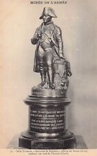 Napoleon Bonaparte Bronze Statue Army Military Museum Paris Vtg Postcard A59 picture