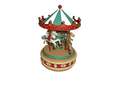 Vintage Enesco Musical Carousel 1980, Music Box Works picture