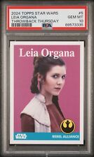 2024 Topps Star Wars Throwback Thursday Leia Organa #5 PSA 10 picture