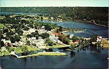 Birds Eye View Wesport Ontario Canada Rideau Lakes Vacationland Pm Wob Postcard picture