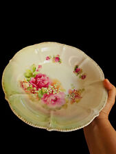 Antique Hand Painted Bowl Made In Germany, Floral Pattern Porcelain Bowl picture
