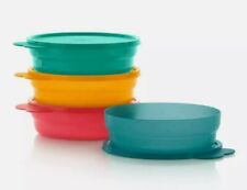 SUPER SALETupperware Impressions Cereal Bowls 4pc Air Liquid Tight Seal BPA FRE picture