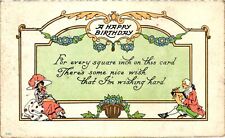 Vintage Postcard- A Happy Birthday Early 1900s picture